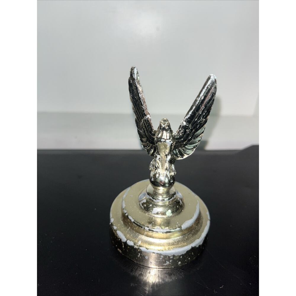 Vintage Brass Eagle Finial Emblem 4" Vehicle Motorcycle Bicycle